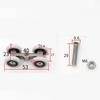 Sliding Door Roller Load Bearing Hanging Wheels Shower Glass Door Roller Bathroom Cabinet Runners Wheels Pulleys Home Hardware