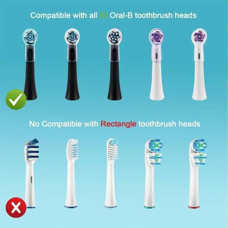 Пылезащитный чехол для насадок зубной щетки Oral B, совместимый с держателями насадок для серий IO, Pro 1000, 1500, 5000, 7500