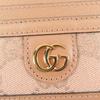Безупречный кошелек для карт GUCCI, узор GG, розовый кожаный, женский 523159, б/у