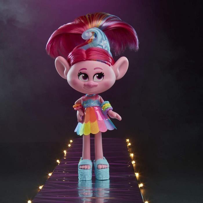 Статуэтка — HASBRO — Trolls 2 World Tour — Кукла Делюкс Поппи — смешанная — от 4 лет и старше