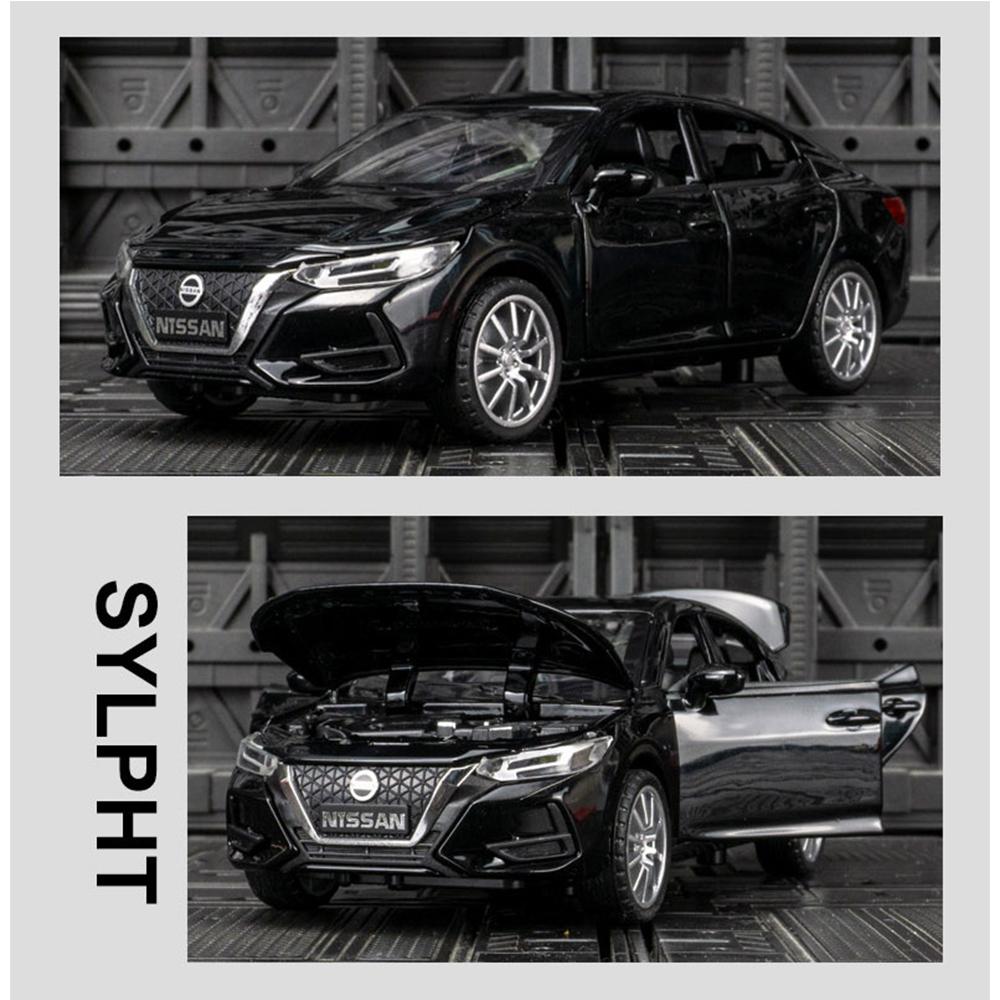 Литая под давлением модель автомобиля SYLPHY 1/32, коллекция игрушечных транспортных средств, звуки, подарки для детей