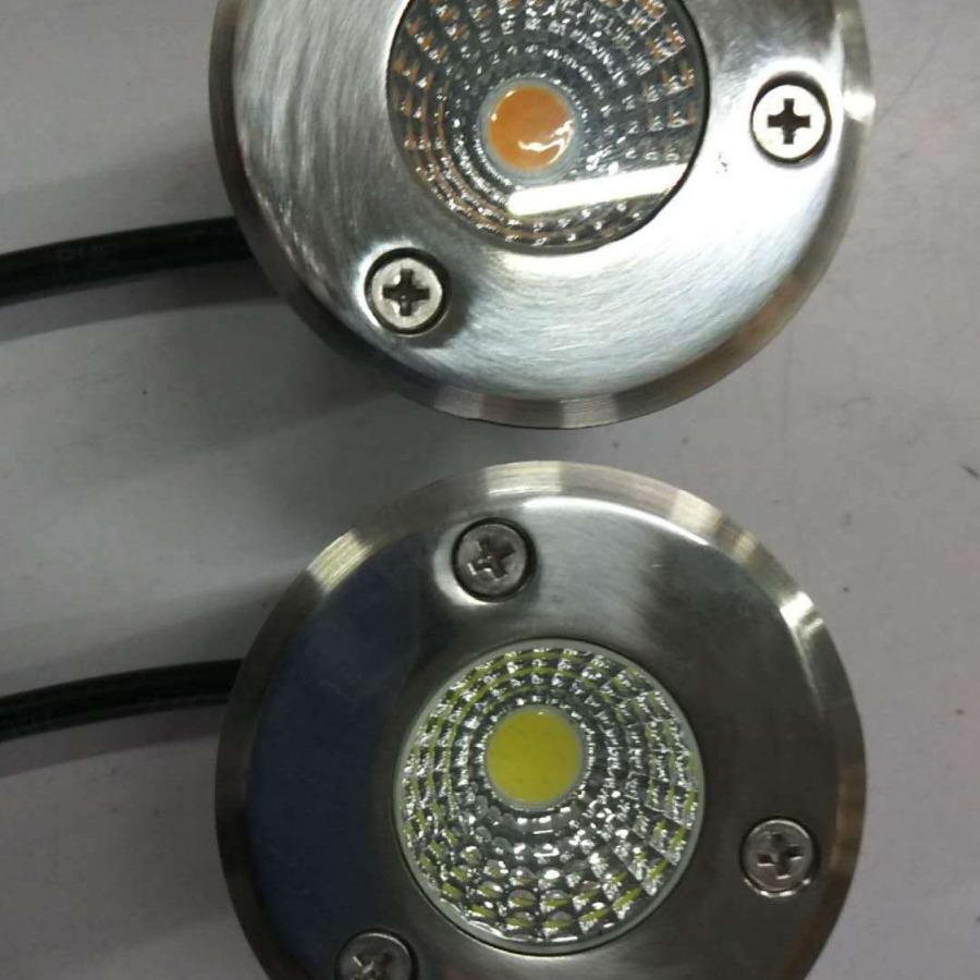 Встраиваемый грунтовый светильник из нержавеющей стали 304, диаметр 65 мм, ландшафтный светильник 3 Вт с грунтовым колышком для освещения двора.