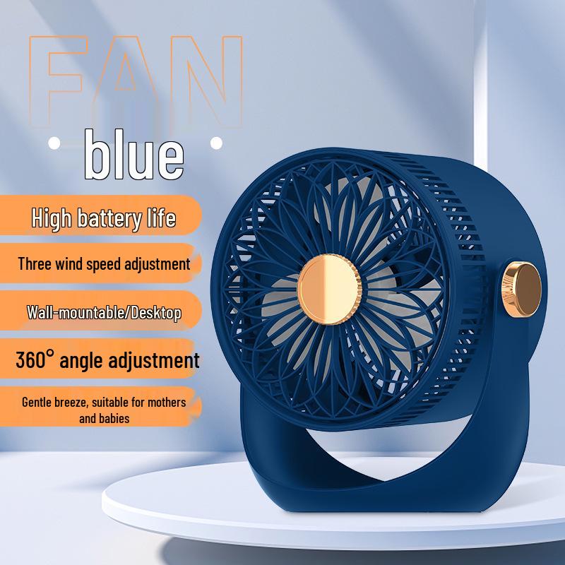 USB Rechargeable Desk & Clip Fan for Home, Office, Dorm – Compact Air Circulator