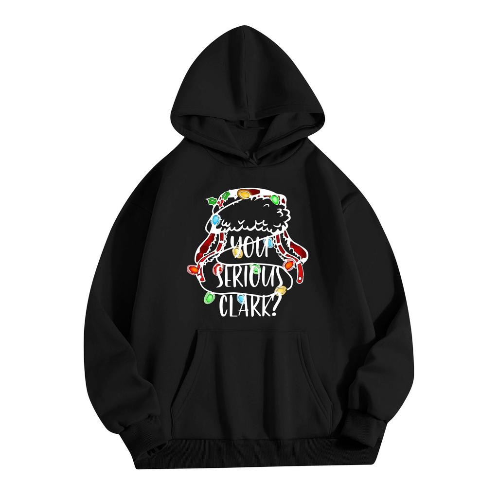 Женская однотонная толстовка с капюшоном и длинным рукавом с принтом