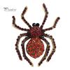 Брошь-паук, блестящий декор со стразами, реалистичная форма паука, украшение для воротника одежды, антикоррозийный сплав, легкая одежда, ювелирные изделия, женский подарок