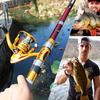 Fishing Rod Carbon Fiber Travel Fishing Spinning Rod Portable Telescopic Fishing Pole Fishing Tackle