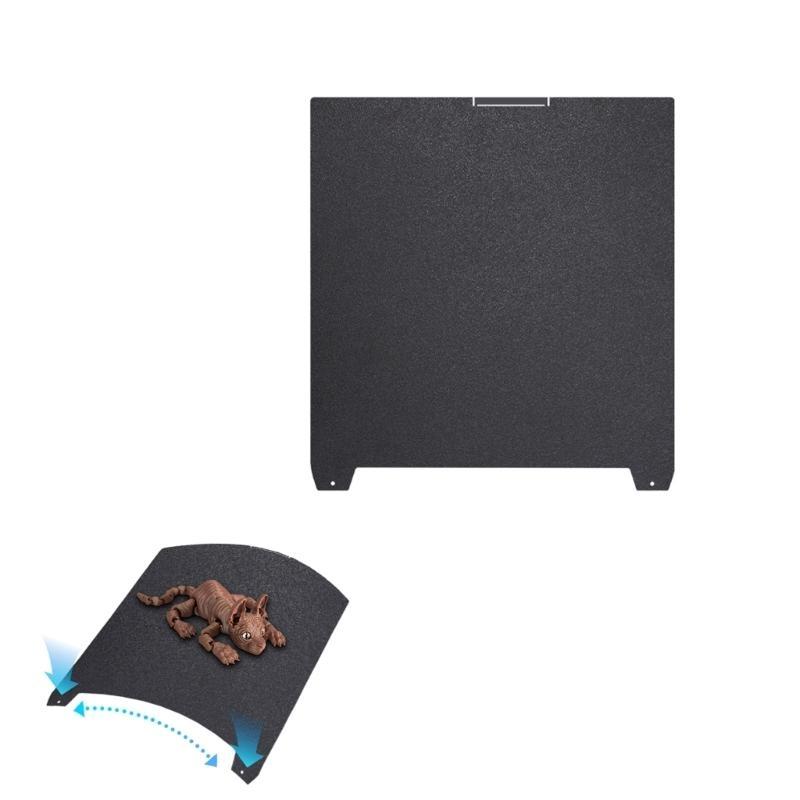 Flexible PEI Steel Sheet Build Plate 370x370mm for K2 Plus Printer Easy Print Removal and High Adhesion in 3D Printing