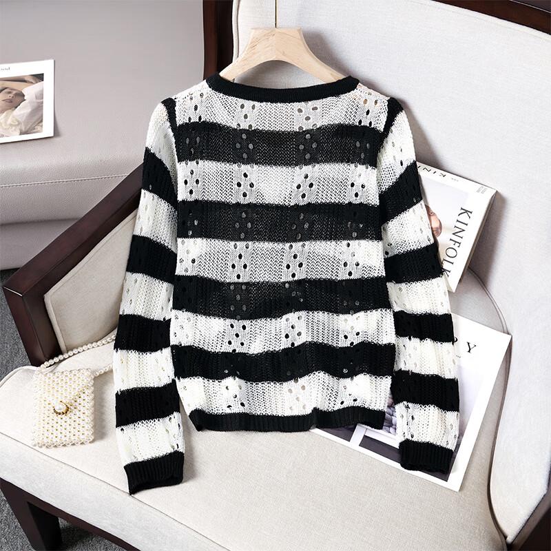 Женский вязаный топ SIBOSHE с V-образным вырезом и цветными блоками, имитирующий двойку