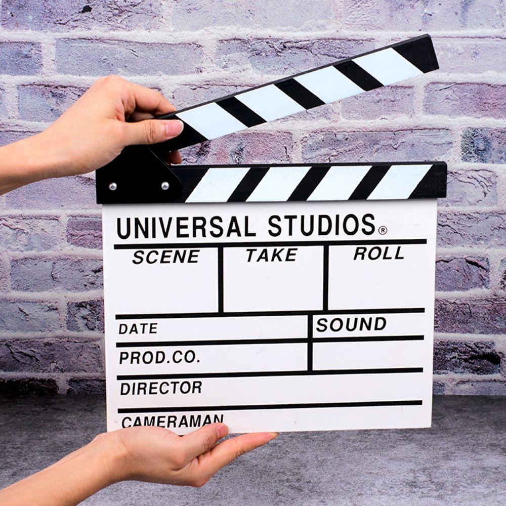 30 x 27cm Vlog Recording Photography Prop Cinema Clapboard TV Movie Video Scene Clapperboard