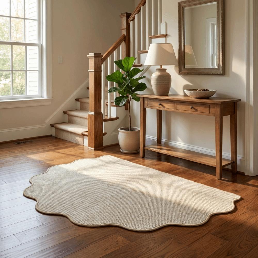 Non-Slip Entrance Door Mat Irregular Welcome Mat Modern Home Decor Dirt Trapping Mat Front Door