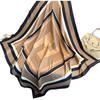 90 * 90cm New Twill Silk Simple Sun Protection Warm Large Square Scarf Shawl Headscarf For Women