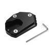 X AUTOHAUX 1 Set Motorcycle Kickstand Pad Side Stand Bracket Foot Extension Envelope Plate Support for Kawasaki Z900RS 2018-2022 Black