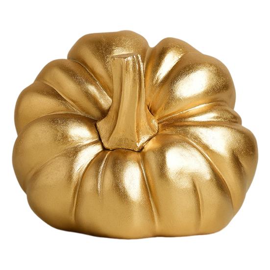 Halloween Pumpkin Ornament Fine Workmanship Hand-painted Pumpkin Art Piece Autumn Seasonal Home Decor