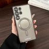 Роскошное покрытие с блестками для MagSafe Магнитный чехол для Samsung S25 S24 S23 S22 Ultra Plus S21 S24 FE S25 Edge Прозрачная яркая крышка