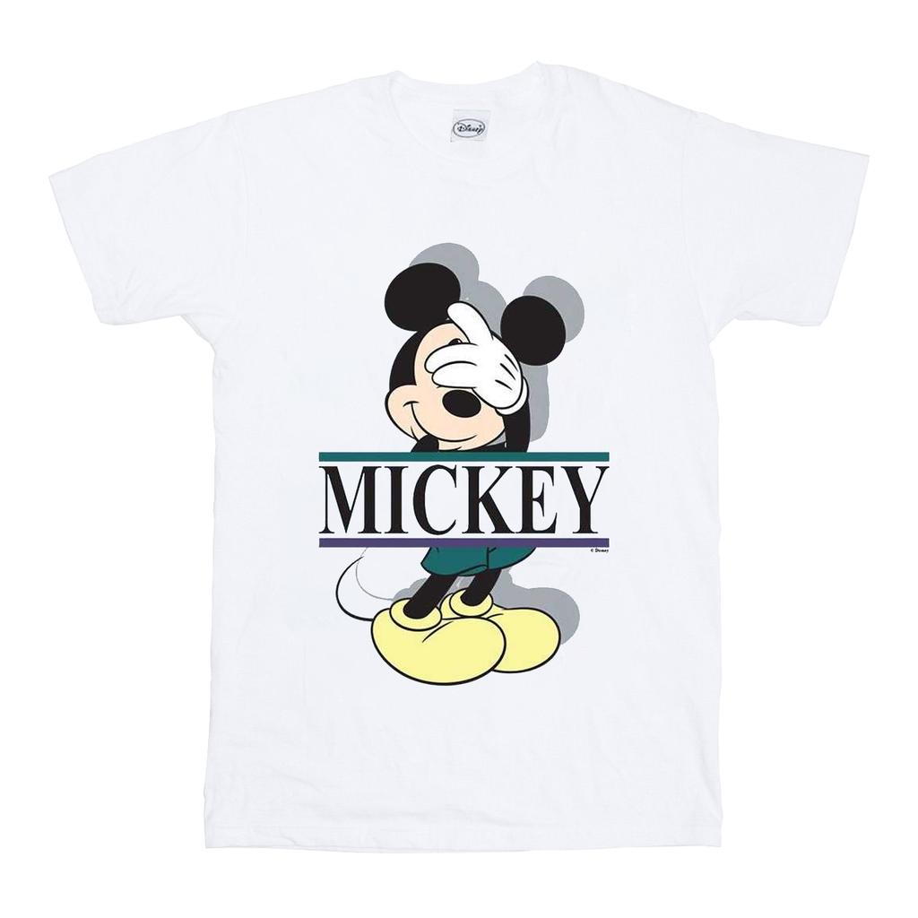 Disney Womens/Ladies Mickey Mouse Letters Cotton Boyfriend T-Shirt