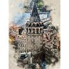 Abstract Diamond Painting 5d Diy Architecture Diamond Embroidery Scenery Cross Stitch Full Round Drill Home Decor Gift