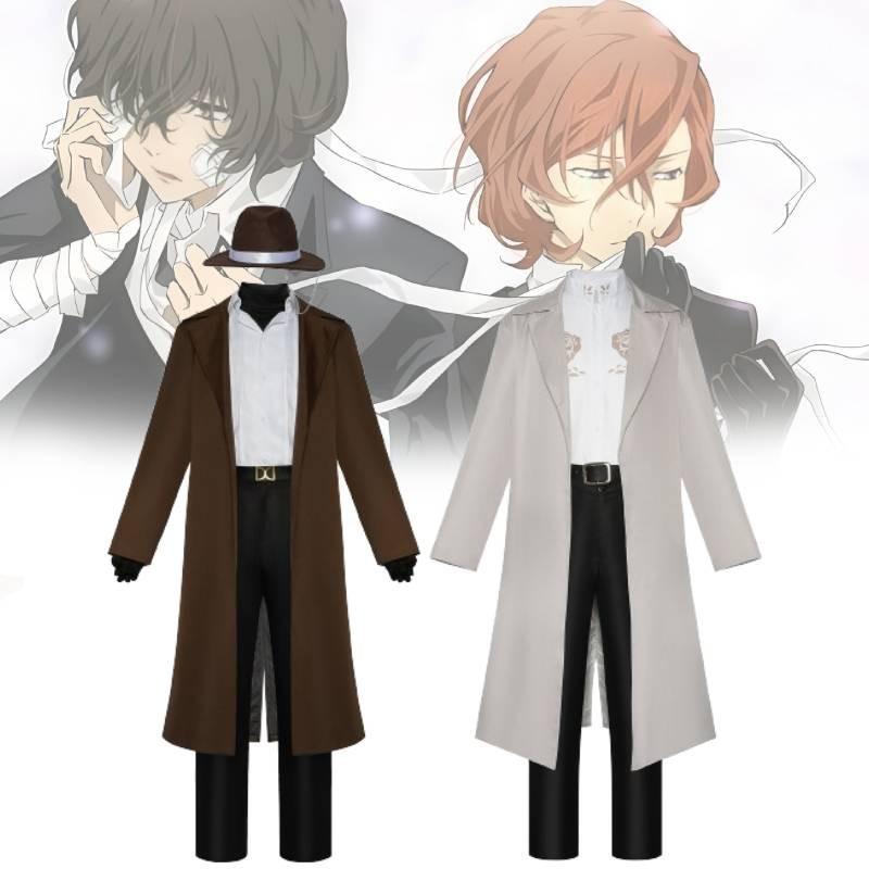 Удобные костюмы для аниме-косплея для геймеров Bungo Stray Dogs Dazai Chuuya Мягкая ткань