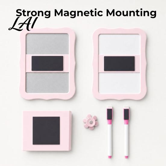 Gym Locker Organizer 15Pcs/Set Pink Accessories for School Girls with Shelf Dry Erase Whiteboard Girls Supplies Markers Mirror Pen Holder Flower