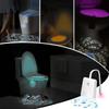 Human Motion Sensor Toilet Light Toilet Bowl Night Lights 8-16 RGB Colors Backlight with Projector for Bathroom Washroom WC Lamp