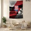 Stoke  Wall Hanging Printed Fabric Blanket Decorative Tapestries for Bedroom Living Room Home Decor