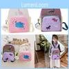 Adorable Cartoon Oxford Cloth Backpack For Kids In Pink Or Purple For School Use