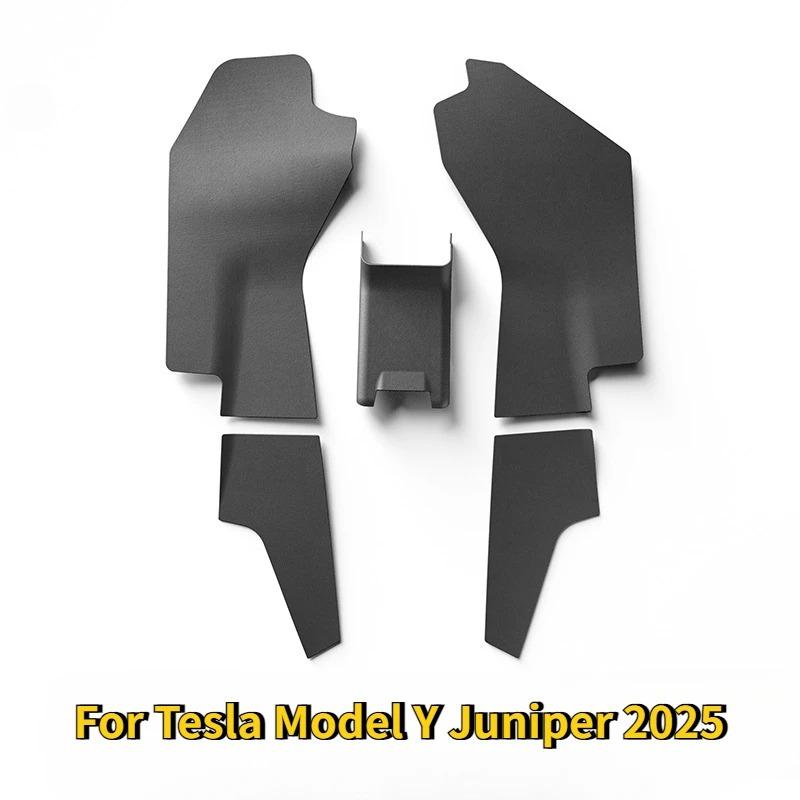 For Tesla Model Y Launch/Juniper 2025 Center Control Side Defense Kick Mat TPE Rear Air Outlet Protection Pad Car Accessories