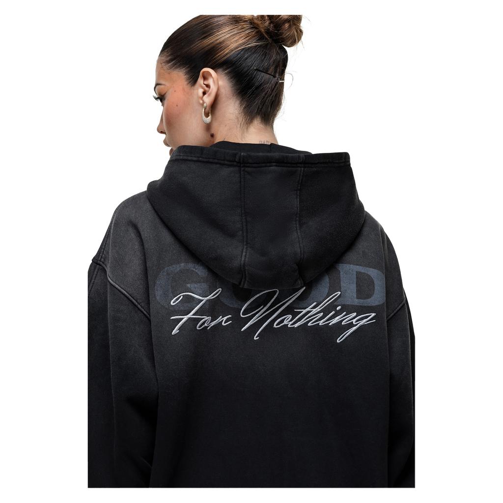 Good For Nothing Womens/Ladies Spray Full Zip Hoodie