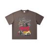 260 GSM Double Yarn 32 Count 100% Cotton Berserk V3 Abyssal Stone Print Unisex Heavy Cotton T Shirt