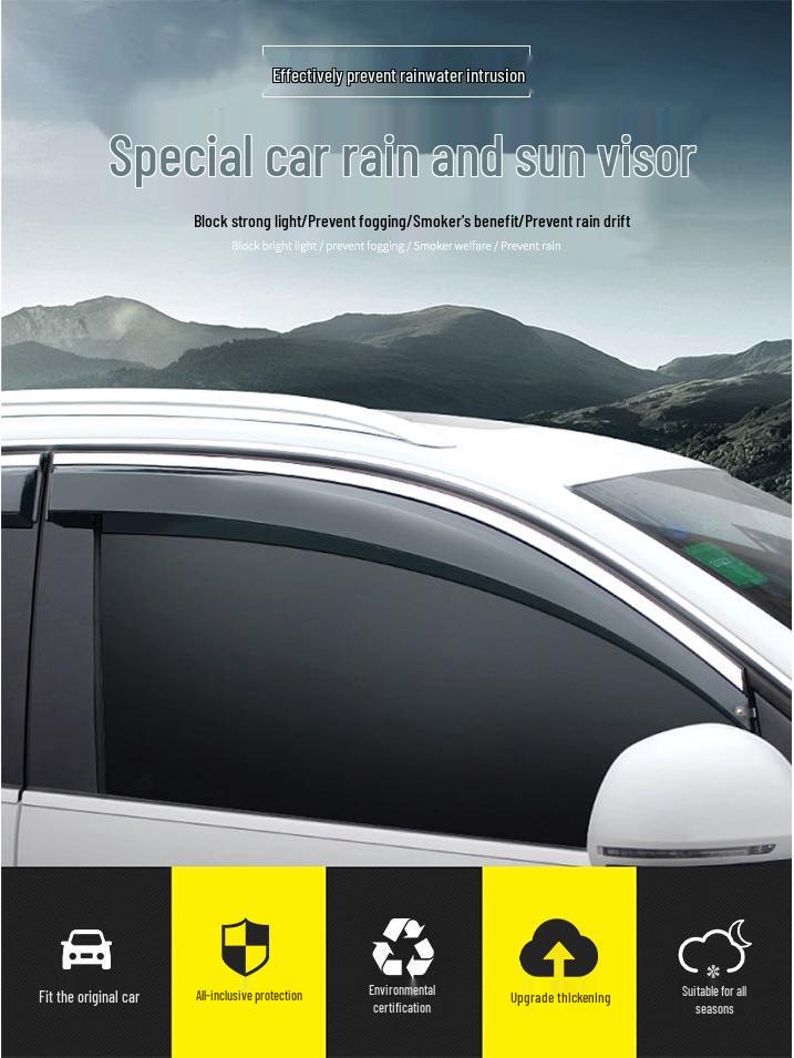 Compatible with 21-22 Wuling Xingchen Jiachen Car Window Rain Guards & Deflectors