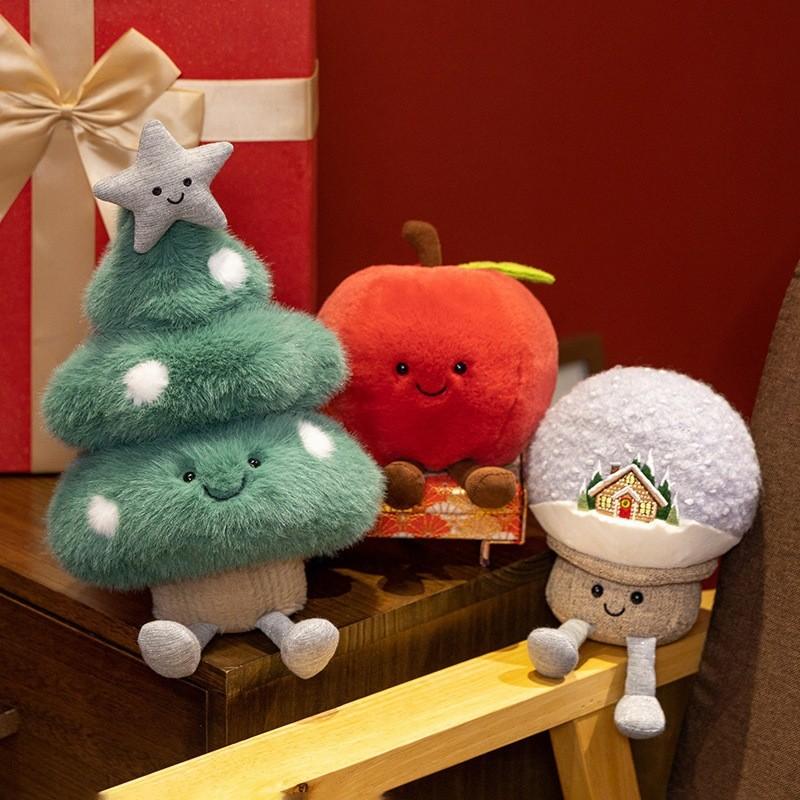 Tree Snowball Christmas Plush Doll Christmas Decoration Toy Children