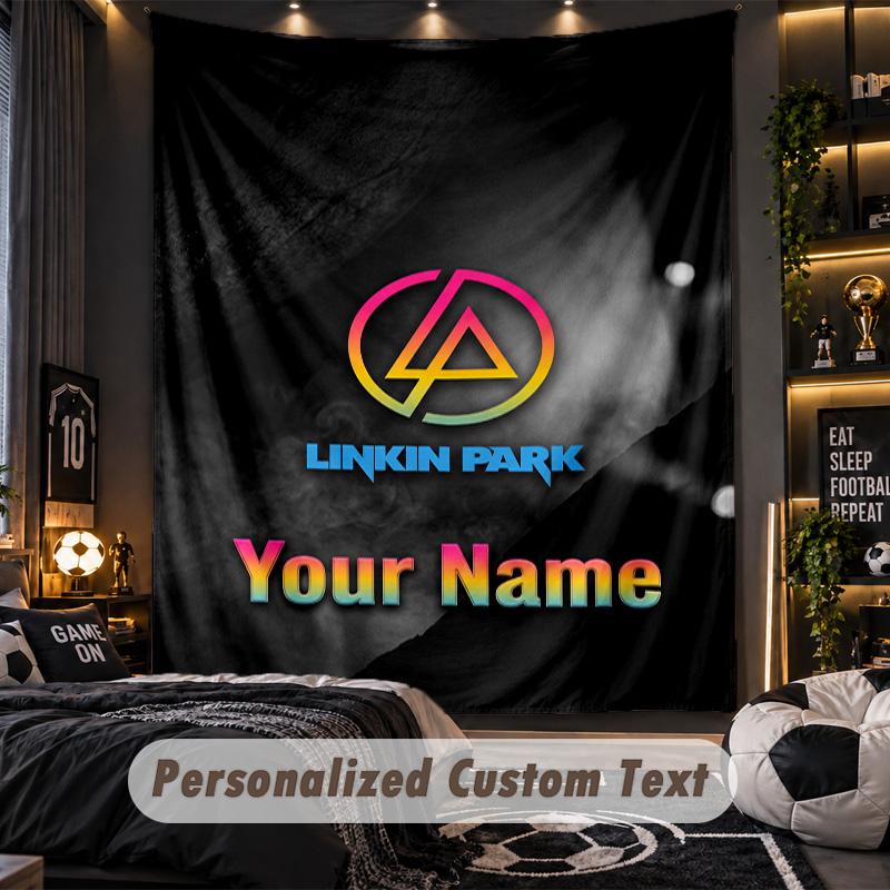 TapestryLinkin Park Custom Name Text Personalized Wall Hanging Tapestry Home Wall Decor