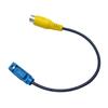 Upgraded Car Reversing Camera Adaptor Cable Fakra Female To RCA Female Compatible Wth C/E/GLKS80L 30cm/12-inches