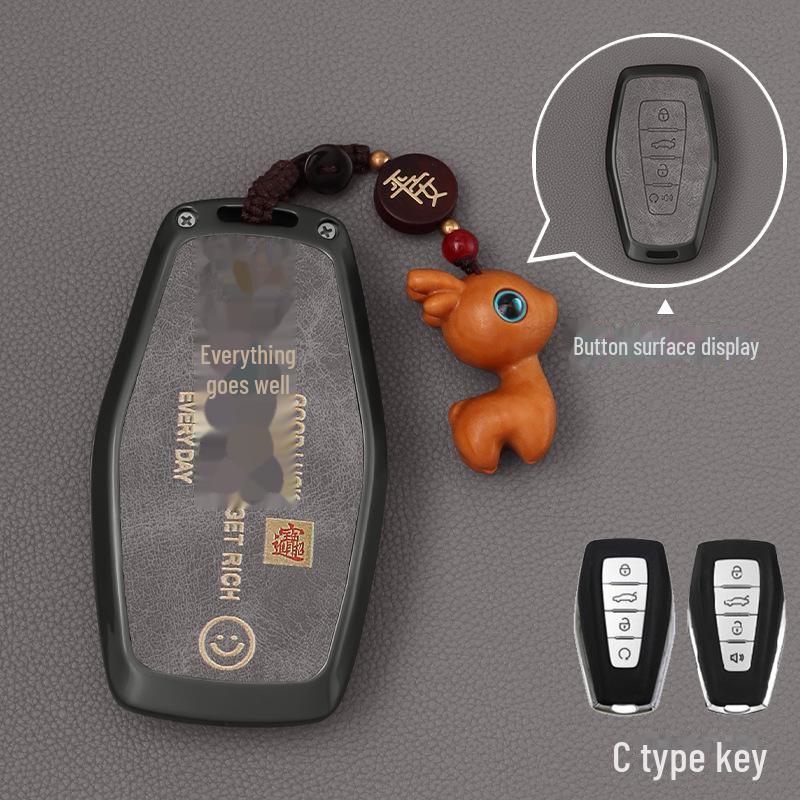 Чехол для ключа Geely Emgrand: Совместим с моделями GS, Xingyue L, Boyue, Xingrui, Icon, Binyue Cool, Vision X6/X3, Binrui.