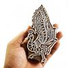IBA Indianbeautifulart Peacock Design Wooden Stamps Fine Art On Apparel Sari Border Printing