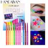 HANDAIYAN New Product Fluorescent Eyeliner Set, Color UV Eyeliner, Waterproof and Oil -proof