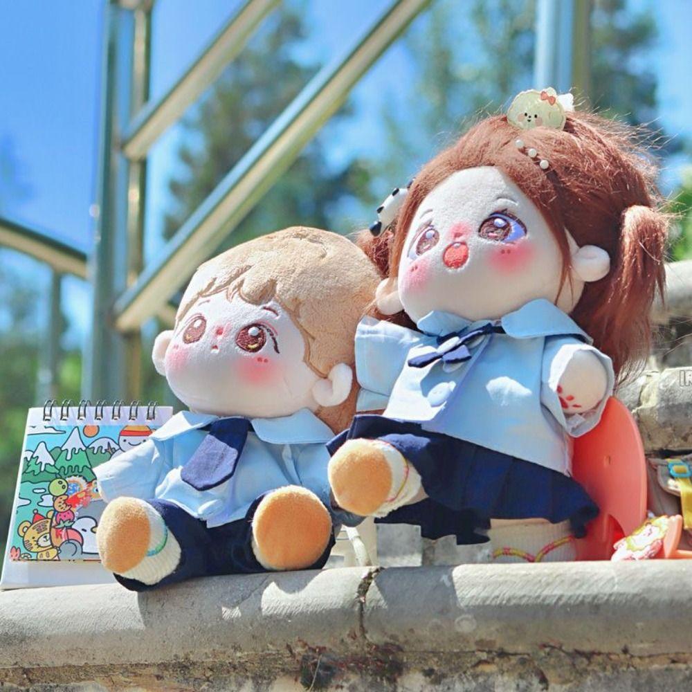 JK Uniform Preppy Cotton Doll‘s Clothes Plush Stuffed Cotton Doll Outfit Dress Birthday Gift
