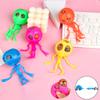 2Pcs Funny Halloween Squeeze Toy Flexible Skull Aliens Squishes Toy Stress Relief Vent Ball Toy