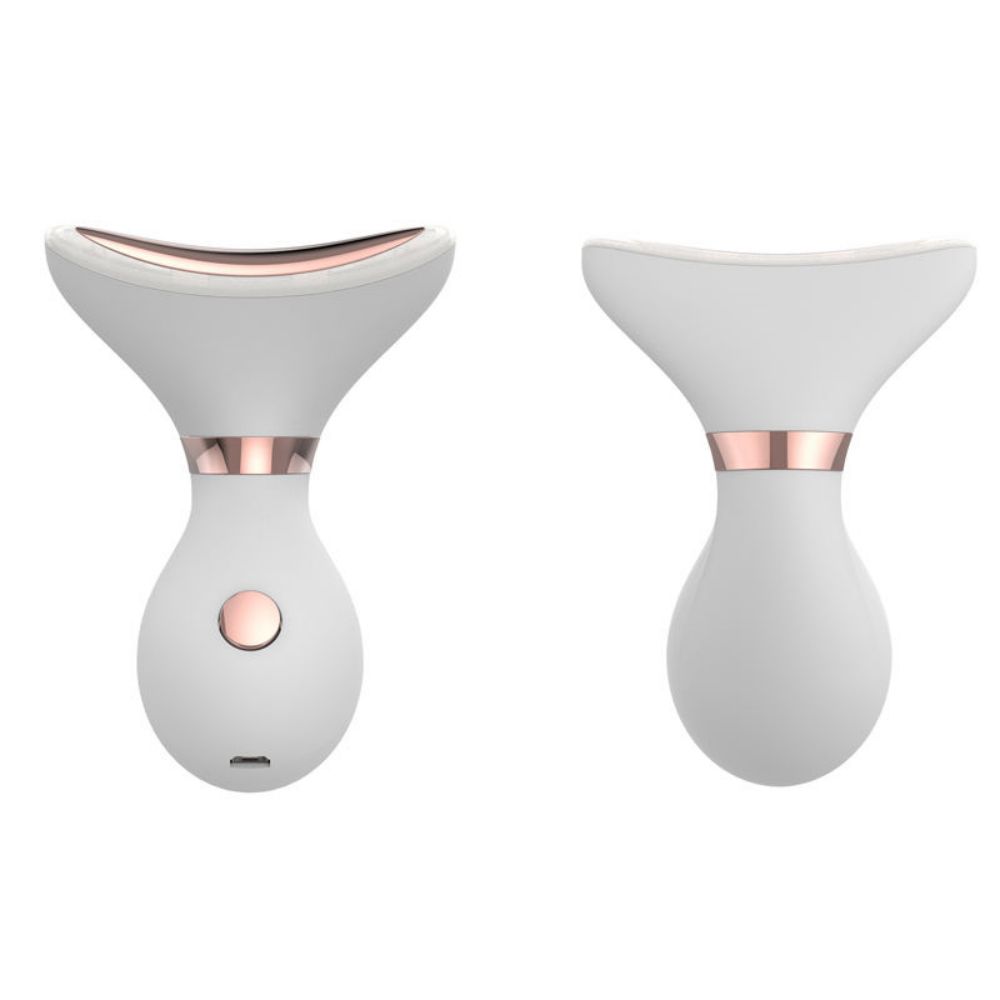 Микротоковый массажер для шеи EMS, 4 режима, 3 цвета, светодиодная фотонная терапия, массаж лица, редуктор двойного подбородка, подтяжка кожи, лифтинг против морщин, уход за кожей