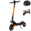 Electric Scooter Foldable Kukirin 10" 1200Wx2 Dual Motor Adult Electric Scooter 52V 23.4AH Max Range 80Km Load 120Kg Black G3 Pro