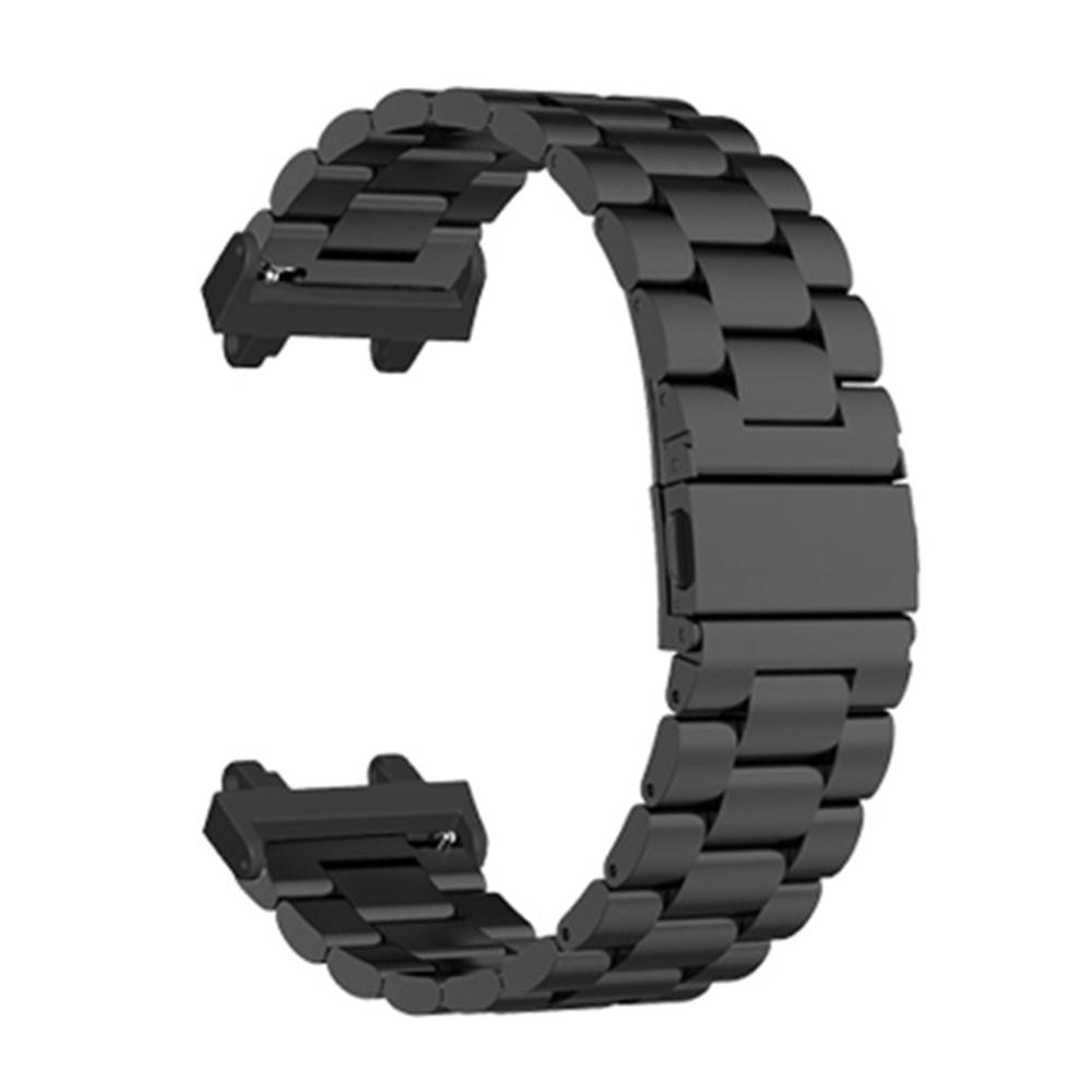 Для Huami Amazfit T-Rex 2 Ремешок для часов из нержавеющей стали Складная застежка Браслет из трех звеньев