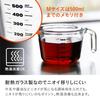 CB Japan Heat-Resistant Glass Measuring Cup, Medium, 500ml, Microwave, Dishwasher, and Oven Safe, Atomic