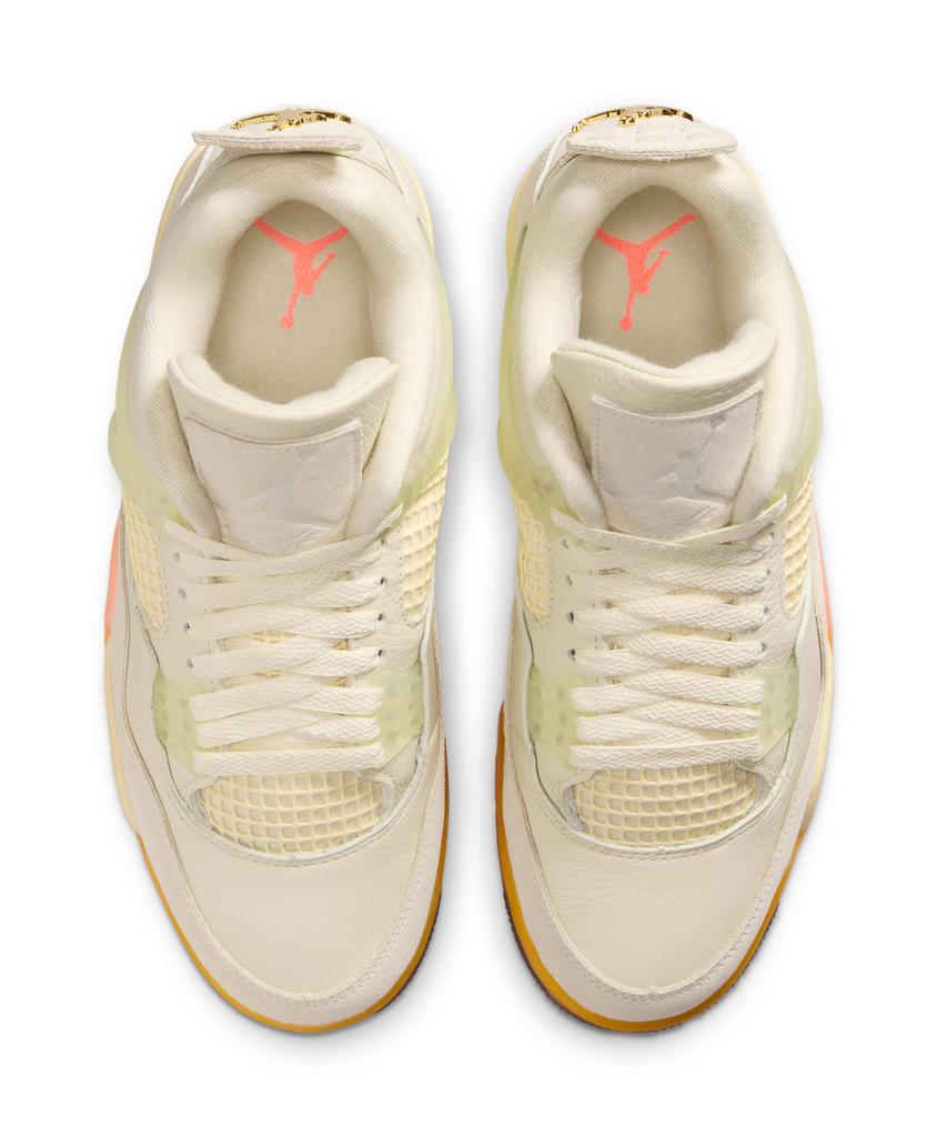 Nike Air Jordan 4 Retro Bird Of Paradise W - Coconut Milk:Bright Mango:Muslin / Hv0823-101