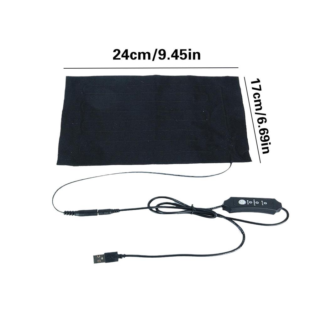 USB черное электрическое одеяло водонепроницаемое зимнее безопасное грелка для стула обогреватель для домашних животных собак кошек грелка из углеродного волокна