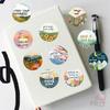 500Pcs/Roll Healing Scenery. Encouraging Words Kids Rewards Stickers - DIY Scrapbooks Album Decor Sealing Label Decals