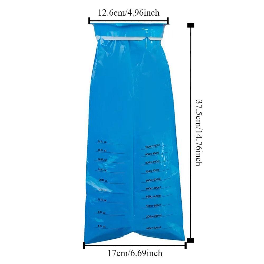 10Pcs 1000ML Nausea Vomit Bag Leak Resistant Large Capacity Emergency Vomiting Bag Eco-Friendly Portable Disposable Barf Bags