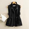 Short Jacket Women's Slim Spring Autumn Casual Outerwear Vest Ladies Loose Sleeveless Coats