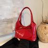2024 Versatile Waxed Leather Tote: Women's Large Bow Armpit Commuter Bag for Autumn/Winter Fashion.