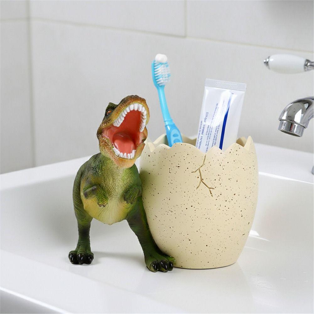 Stationery Tyrannosaurus Pen Holder Large Capacity Dinosaur Desk Organizers Desktop Accessories