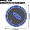 Car Sticker Hot For Ford For Ford Mondeo Focus Raptor Edge Explorer Ranger Fiesta Kuga ST 7 Color LED Car Cup Holder Light Lumin