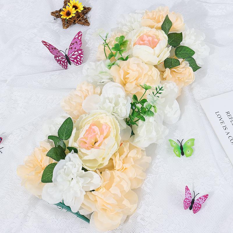 Искусственные цветы, свадебные украшения, арка, шелковые пионы, розы, искусственная арка, цветочный декор, украшения для приема/банкета